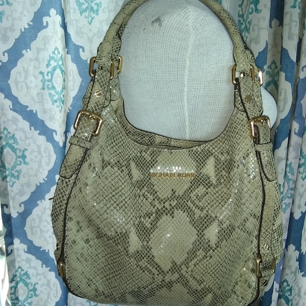 Michael Kors Python Shoulder Bag Guc - image 1